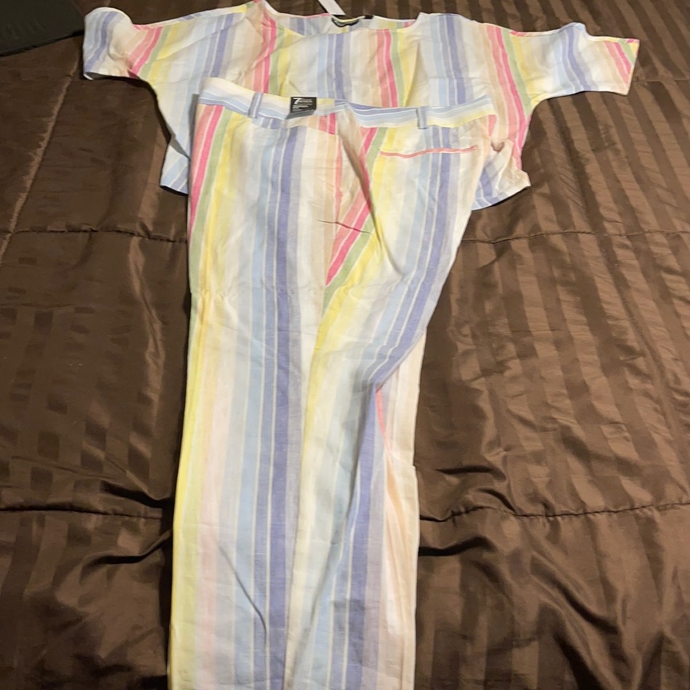 7th Avenue linen pant set
